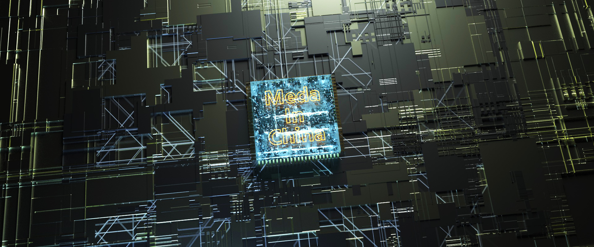 魔行网分享：C4D科技5G芯片电路板001 Octane工程文件