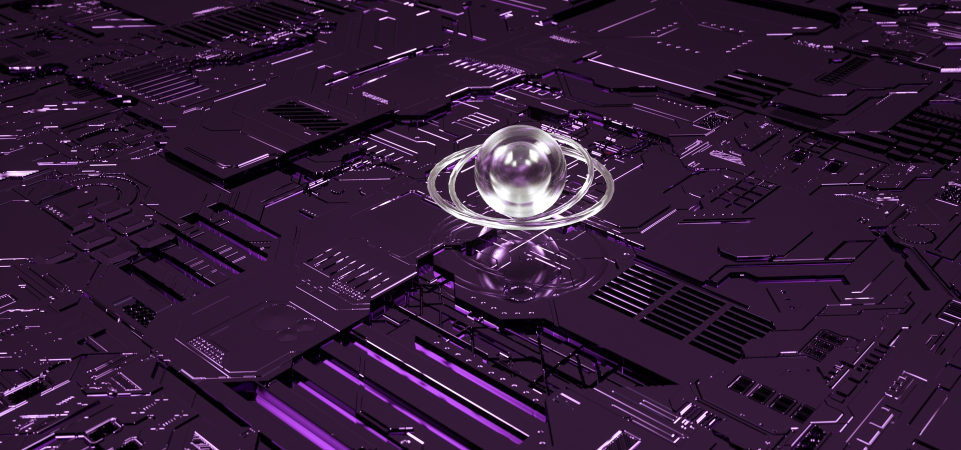 C4D科技5G芯片电路板模型下载（Octane工程）