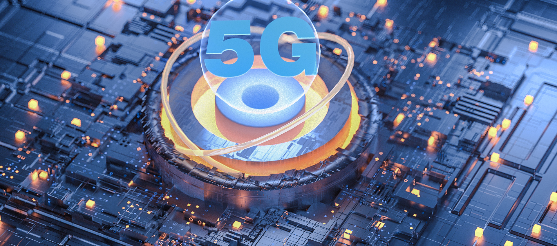 C4D科技5G芯片电路板模型下载（Octane渲染）