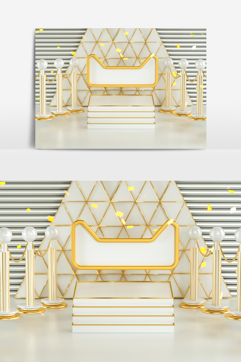 魔行网分享：天猫淘宝风格C4D电商场景卡通橱窗模型（含Octane工程）
