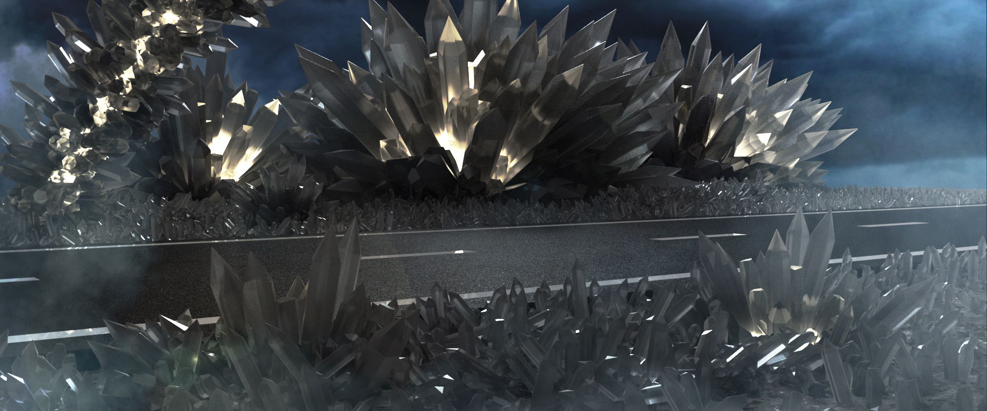 魔行网C4D水晶柱子道路模型免费下载指南