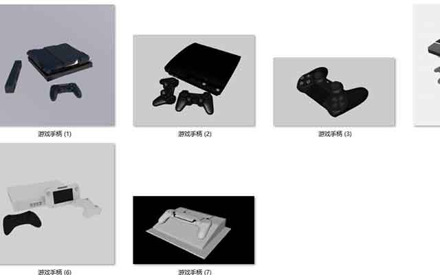 魔行网精选：8款C4D游戏手柄与主机游戏机3D模型资源