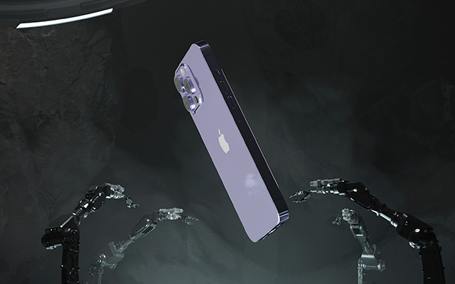 魔行RS工程：科幻风格iPhone手机场景C4D模型下载