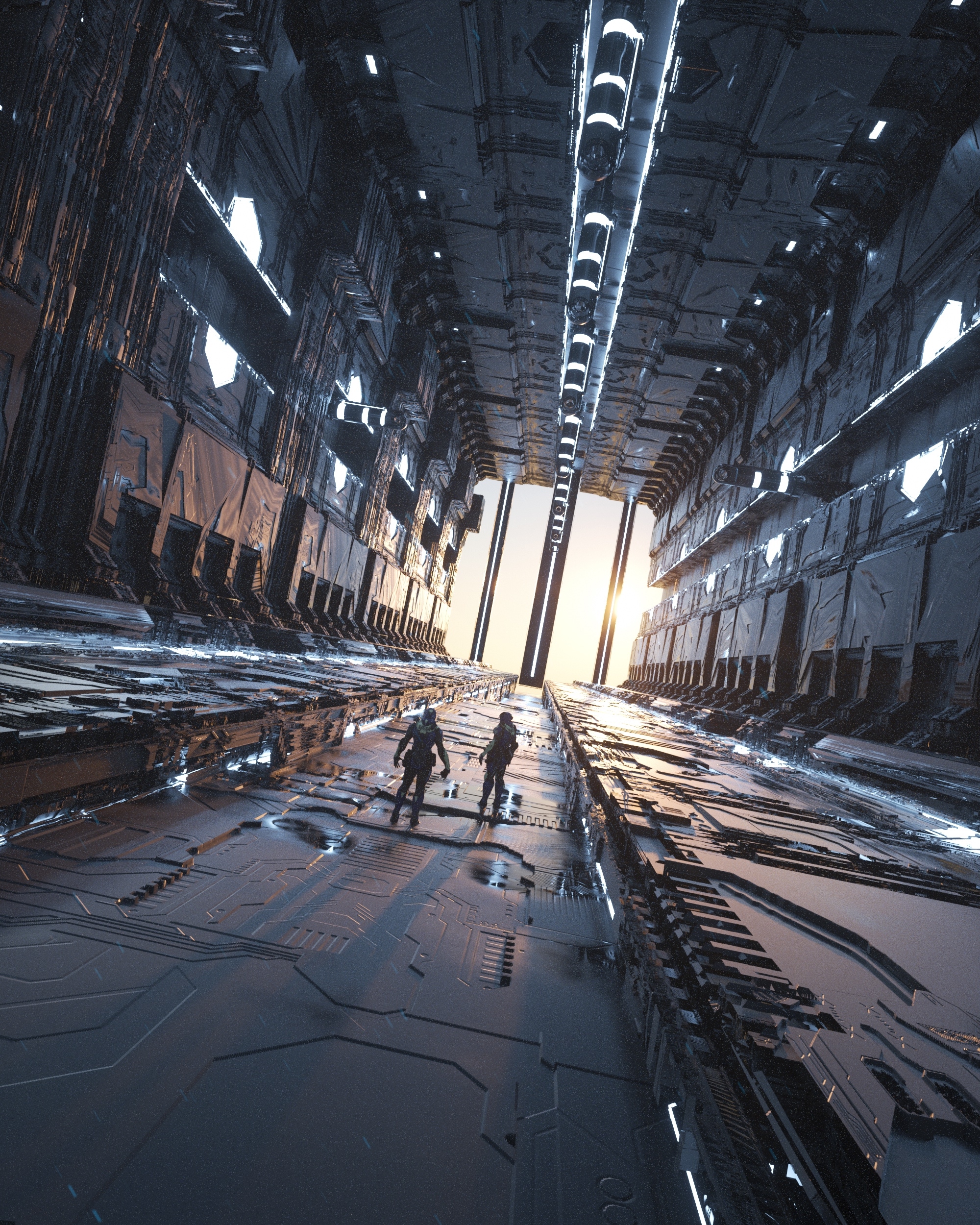 C4D宇宙科幻科技场景Octane渲染工程-octane渲染4