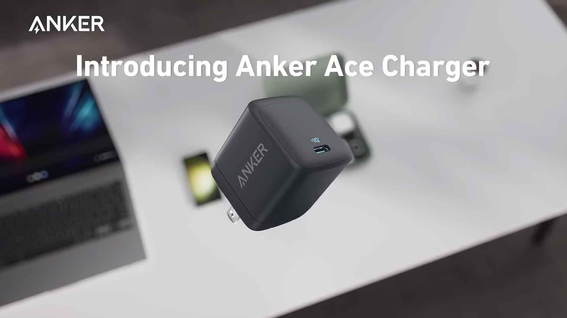 C4D动态短片：Anker Ace可折叠快充充电头产品展示