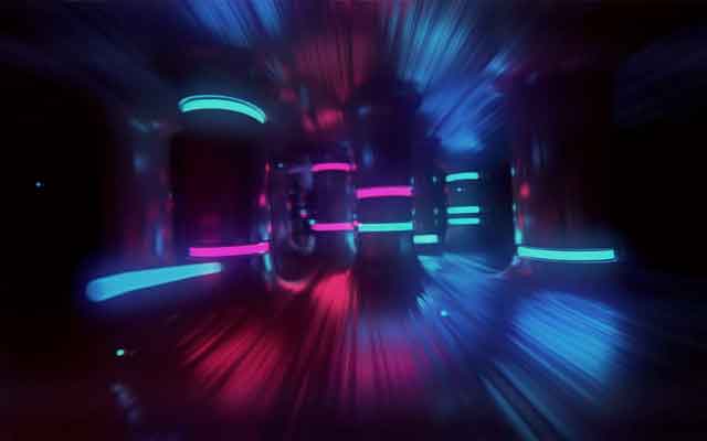 魔行网分享：C4D赛博朋克空间氛围动画工程（Octane渲染）