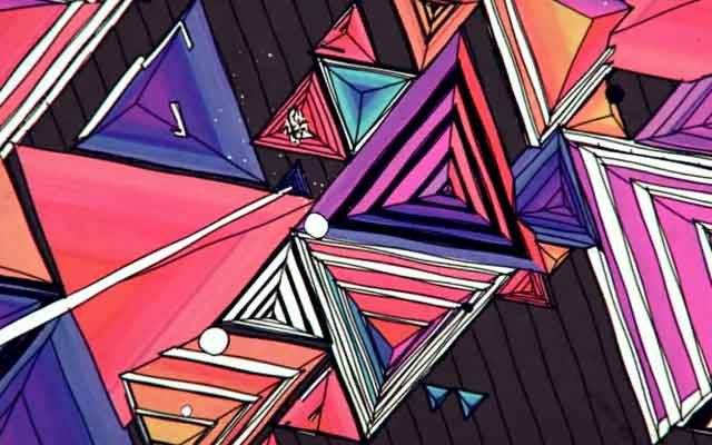 C4D抽象三渲二动画工程：矩形动态卡通风格素材下载