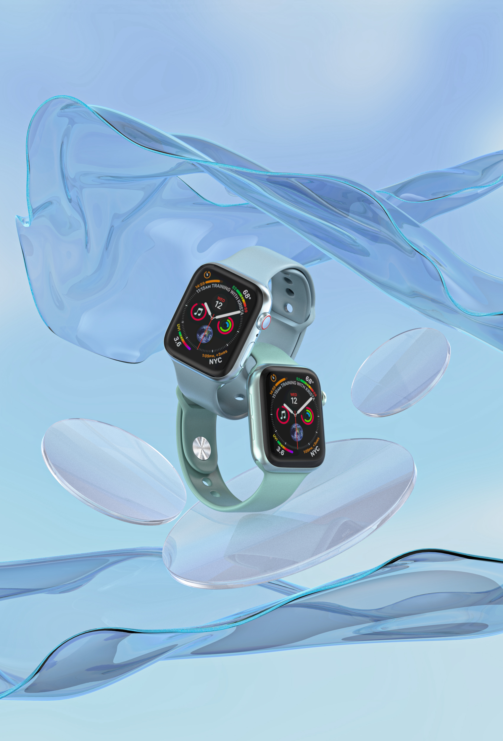 极简风格苹果Apple Watch C4D工程文件下载