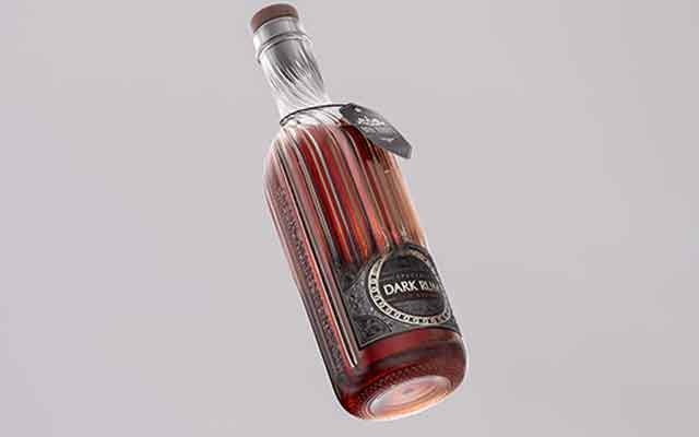 魔行网Octane工程：高品质朗姆酒瓶3D模型素材分享