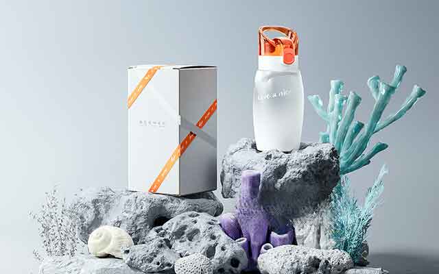 Redshift极简风格石头、海螺与海底生物C4D工程模型合集