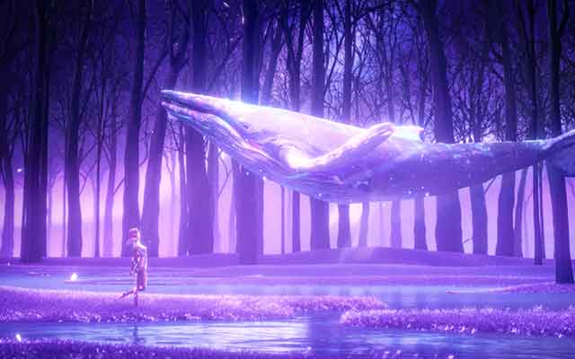 魔行网Octane工程资源：科幻场景、机械少女与鲸鱼模型免费下载