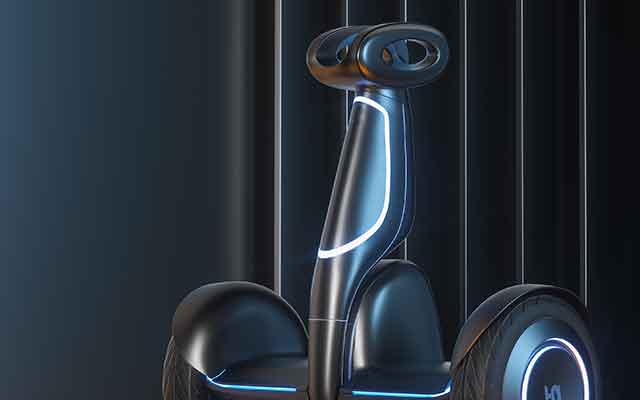 极简风格两轮电动平衡车C4D Octane工程文件免费下载