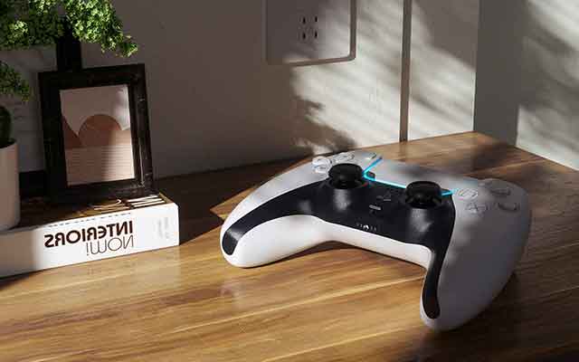 魔行网分享：PS5游戏主机与手柄Octane渲染场景工程文件