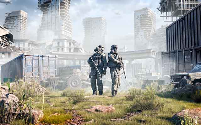 魔行网OC工程-废墟场景工程：战后生化战争2与废墟士兵模型