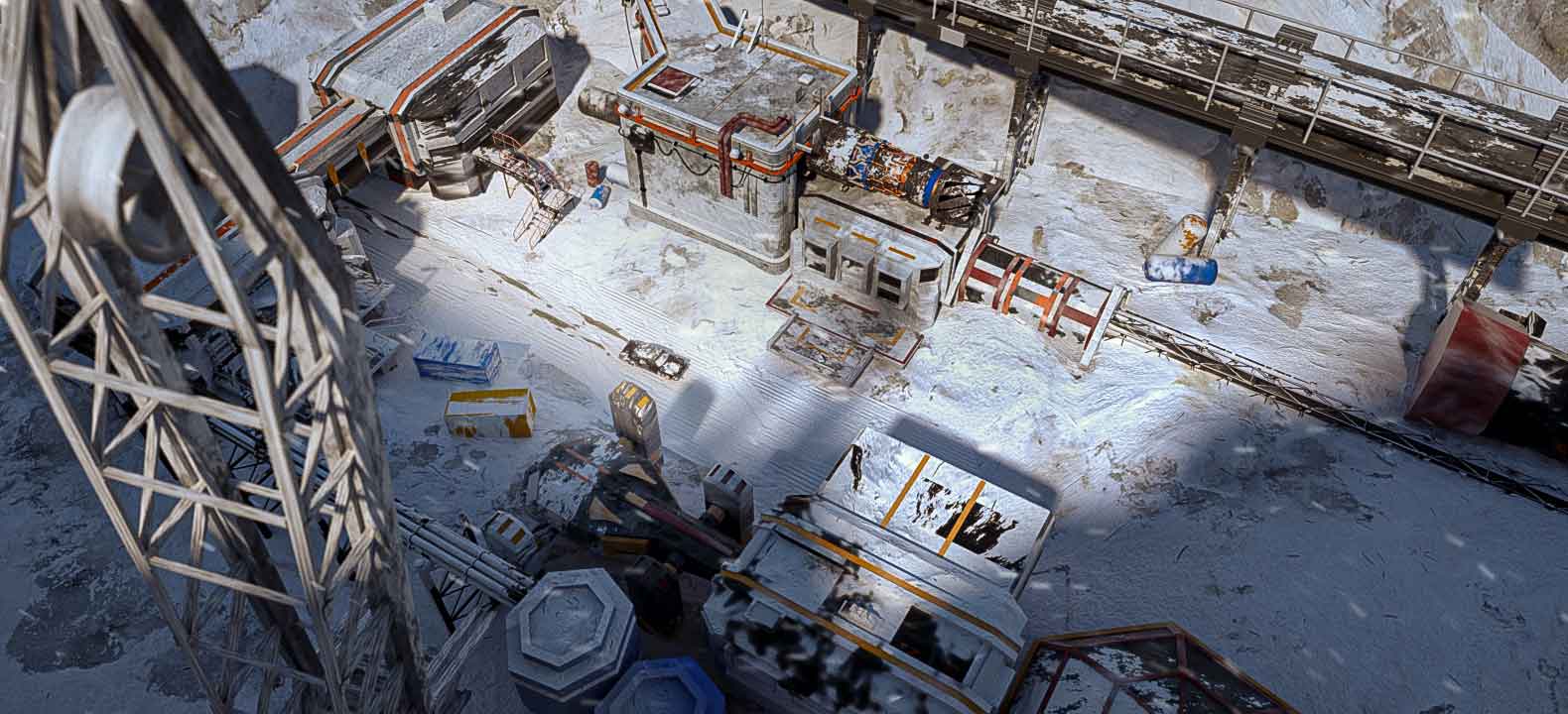Octane工业雪景工厂场景工程文件免费下载