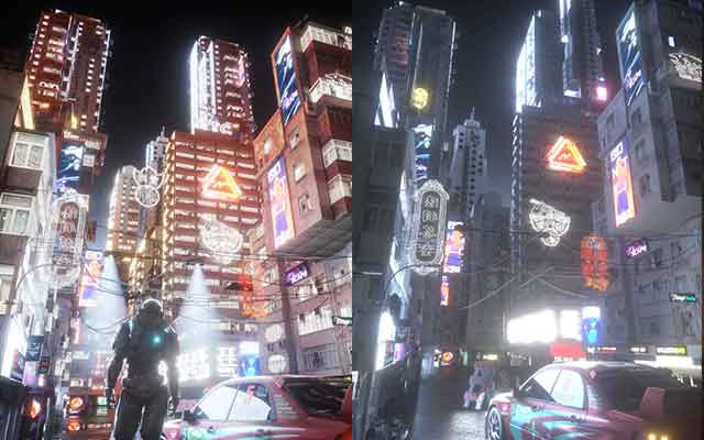魔行网赛博朋克主题C4D工程文件：机器人、汽车与场景模型合集