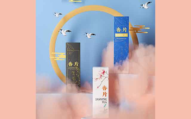 极简风Octane C4D香片模型与烟雾场景工程分享