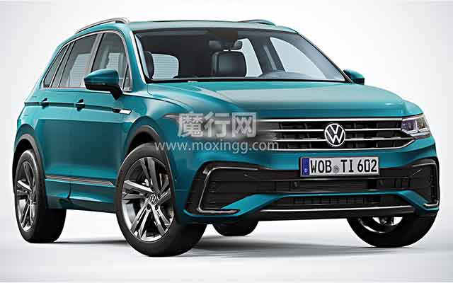 2021款大众途观SUV C4D模型下载（四边面/含内饰）