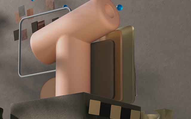C4D Octane动力学粒子动画工程源文件：粒子动力学小场景演示