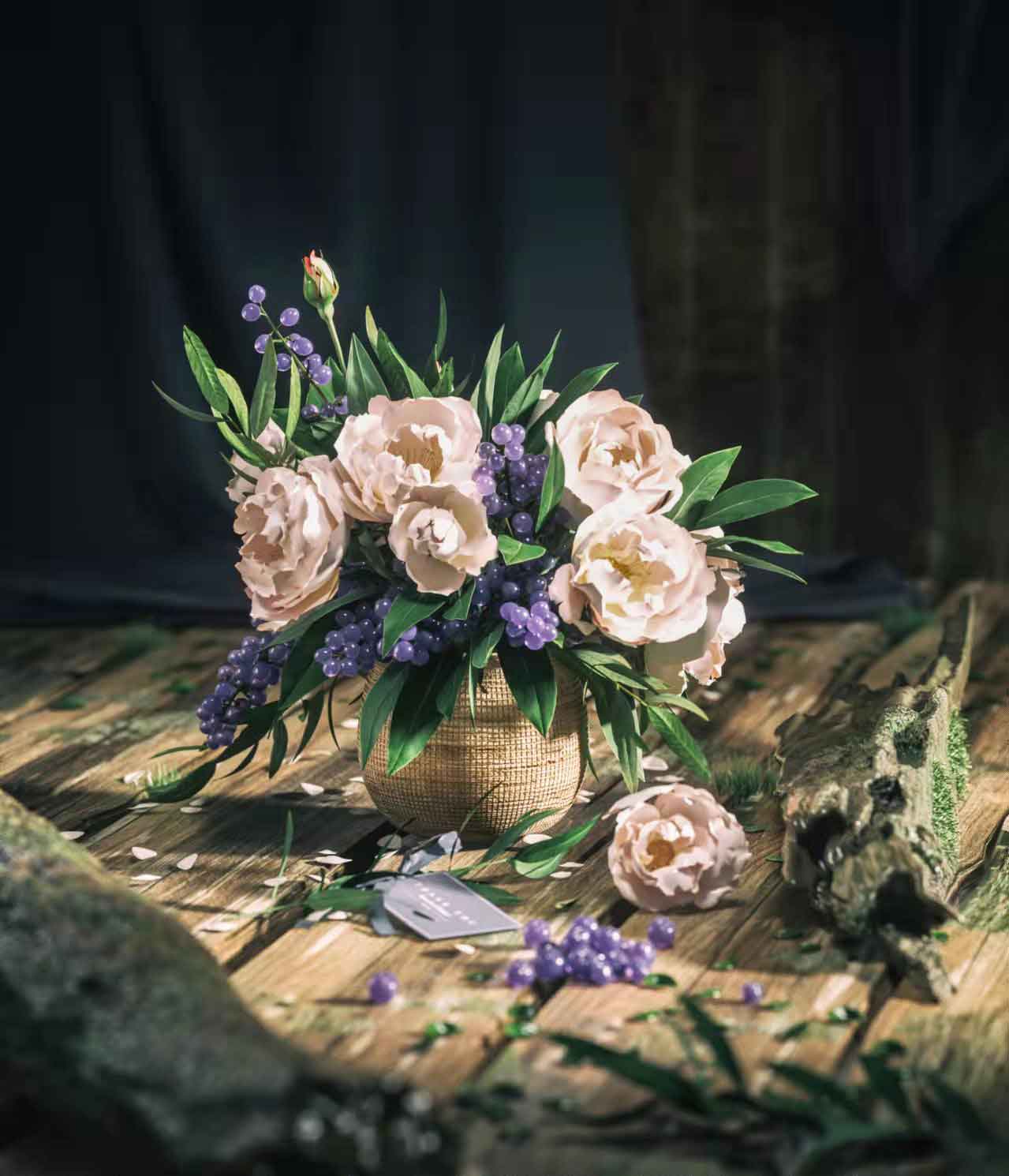 魔行网分享：写实风Octane静物花卉与盆栽C4D工程模型