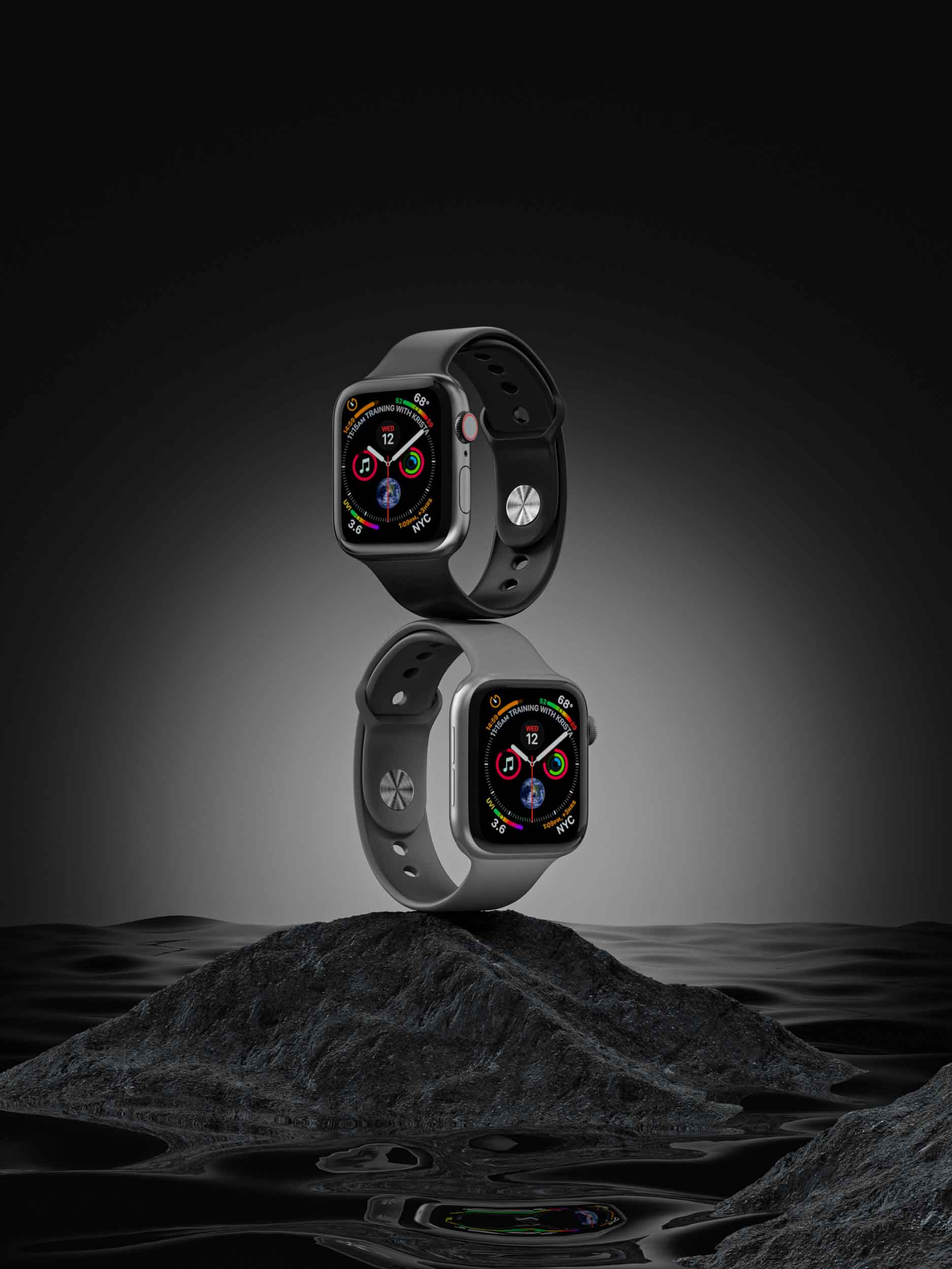 Redshift工程文件：Apple Watch极简风格C4D模型下载