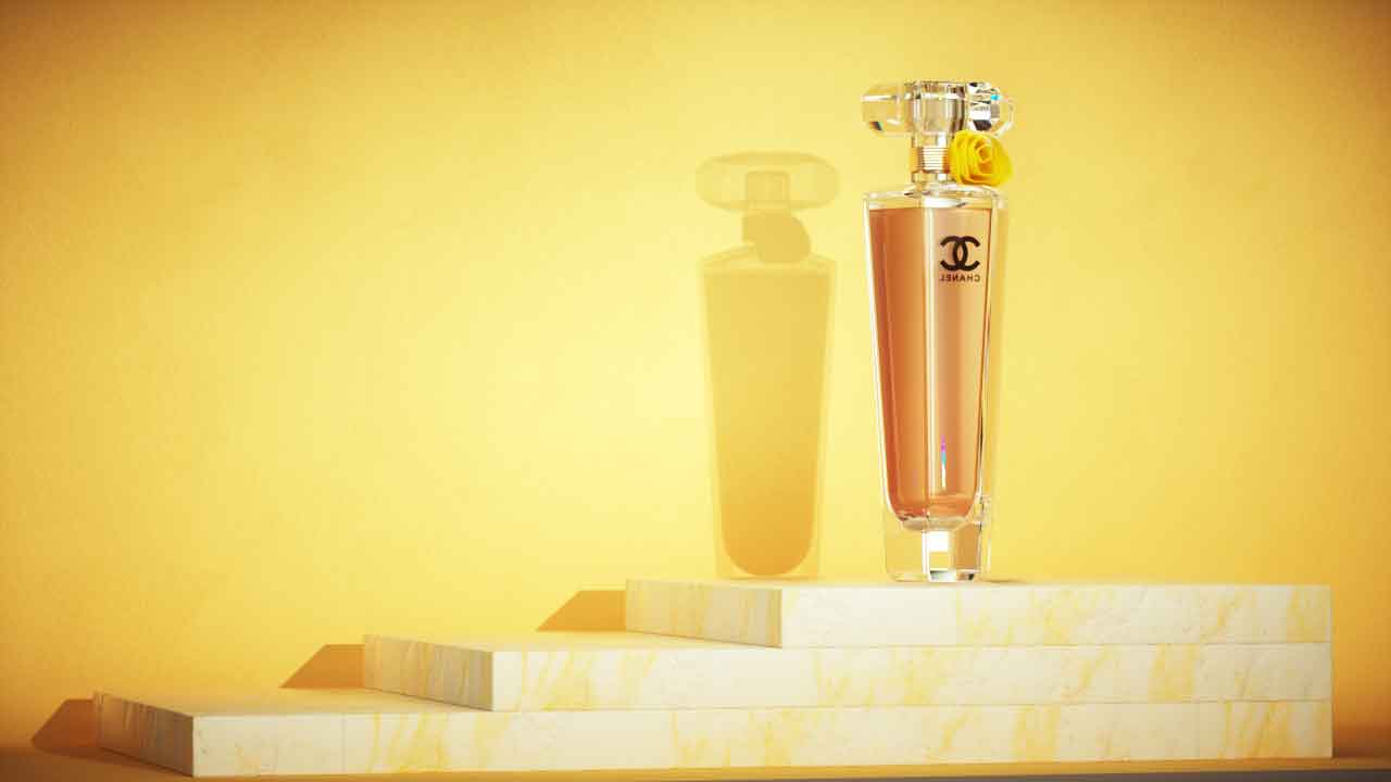 极简风香奈儿香水C4D+Octane工程文件分享