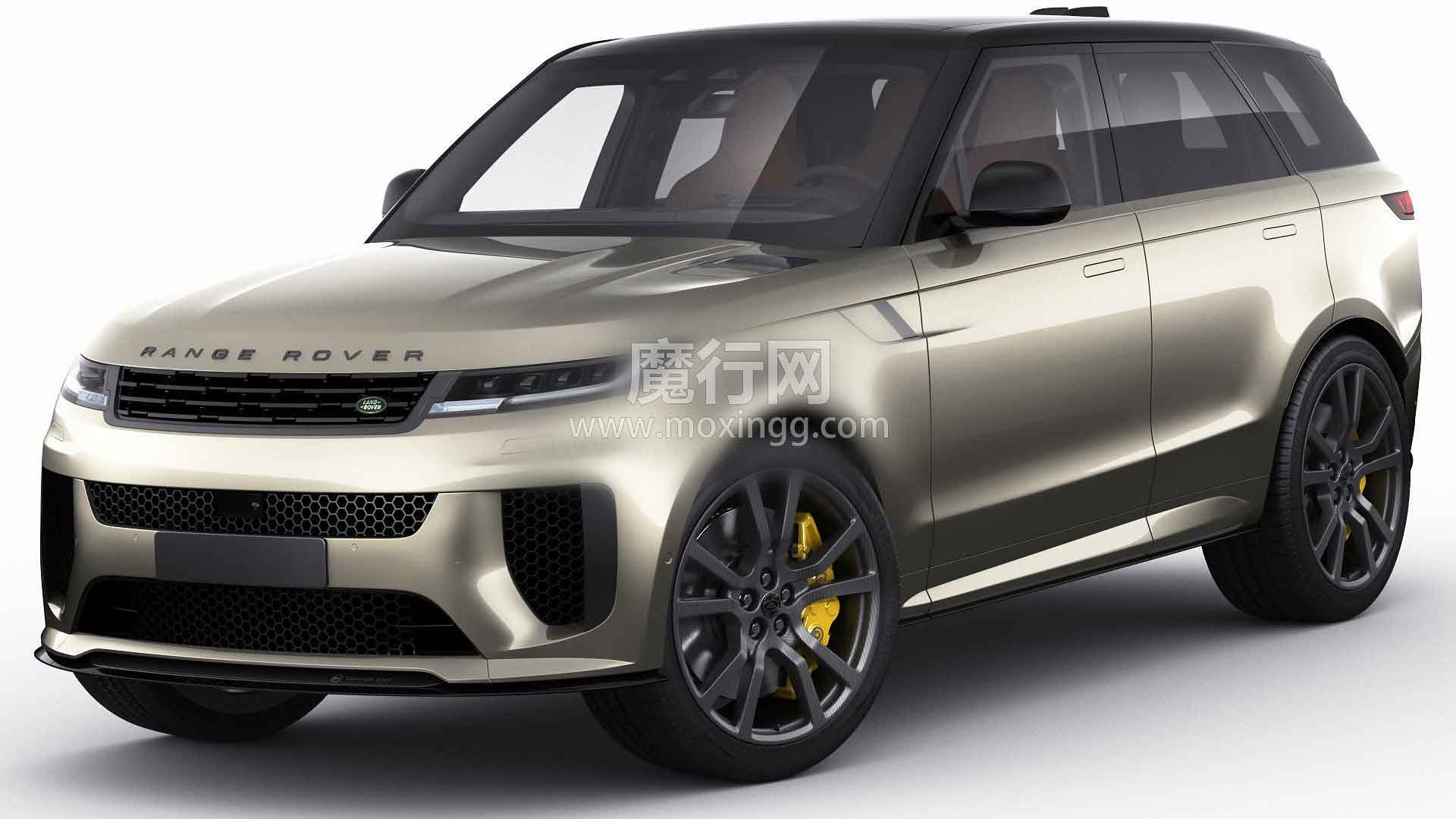 2024款路虎揽胜运动版SV C4D模型下载（含内饰/四边面）