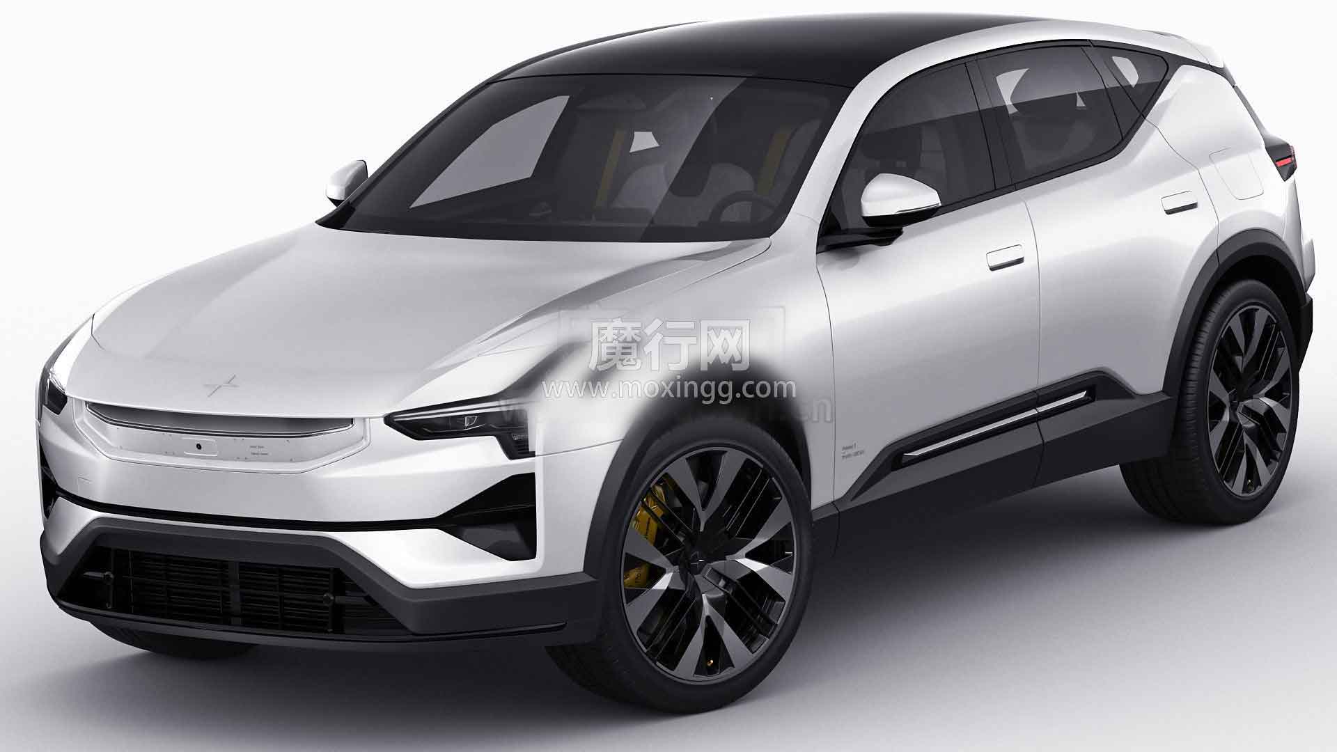 Polestar极星3 2024款SUV C4D模型（四边面/含内饰）