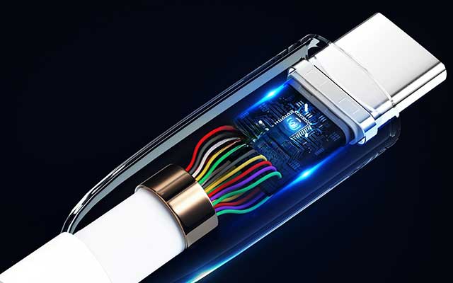 Octane C4D工程：TPC接口内部芯片与充电器接口极简模型