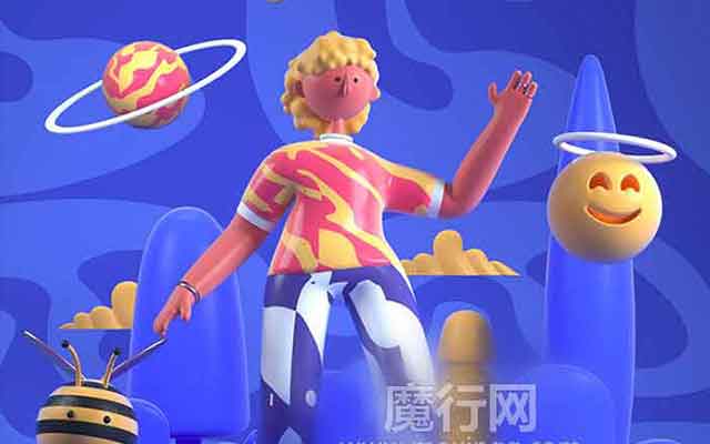 魔行网OC工程：卡通IP人物模型与Octane源文件分享