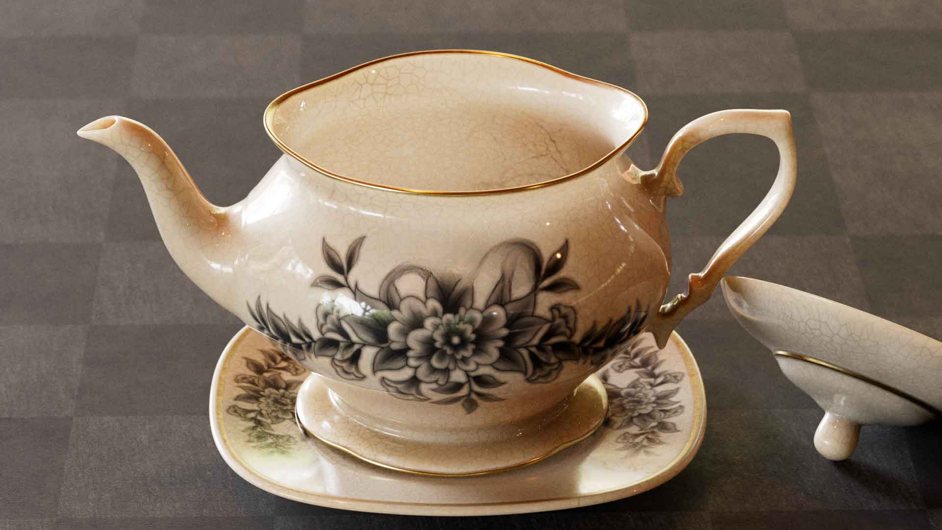 魔行网免费Arnold茶壶工程文件下载（写实茶具模型）
